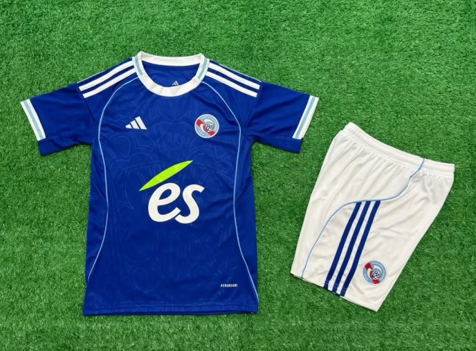 Kids-Strasbourg 25/26 Home Soccer Jersey